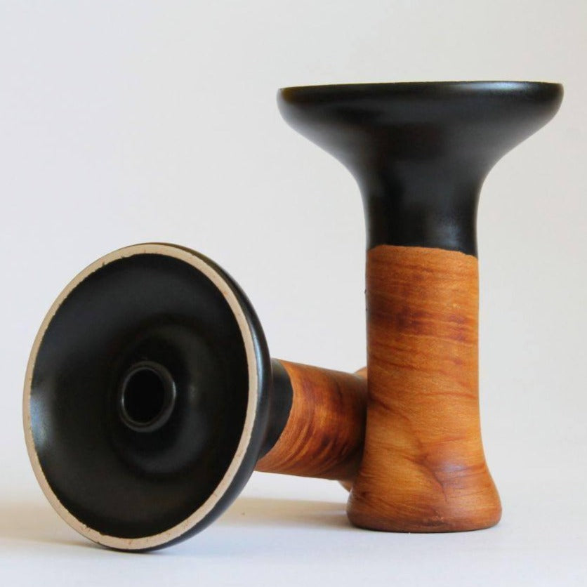 Mr.Bowl Phunnel (Single Hole) Glaze Top Black Matt