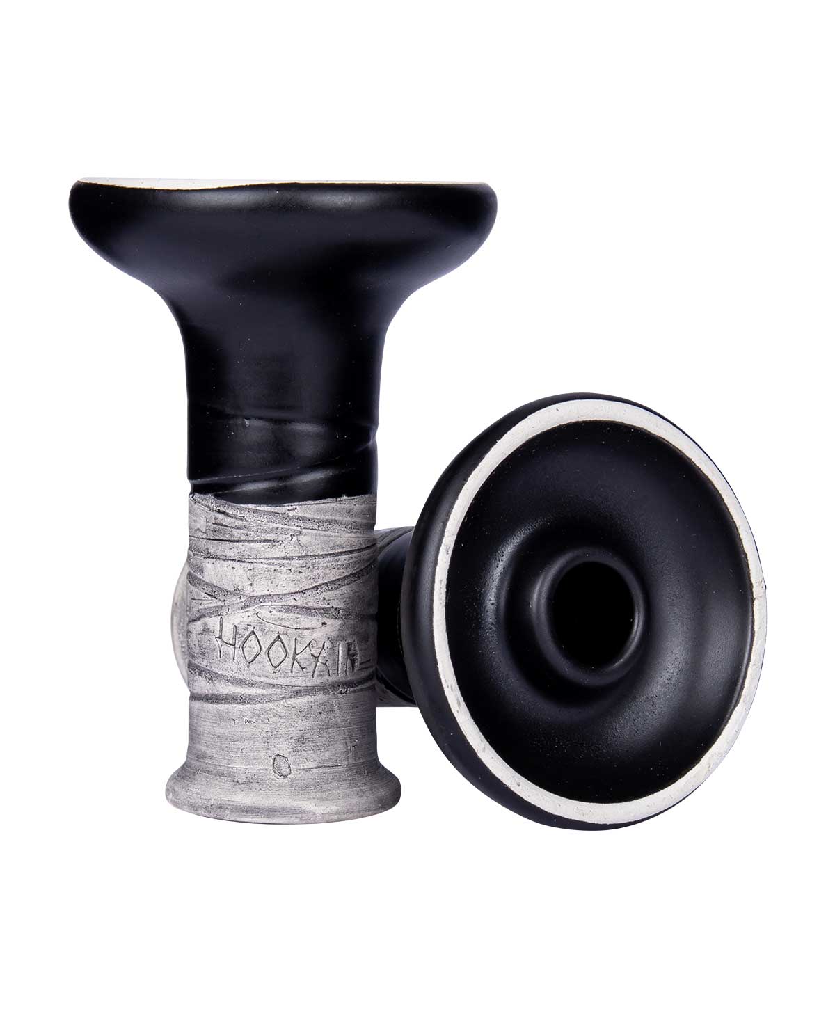 Hookain Lit Lip - Pipi Kaka Phunnel Black Matt and Silver