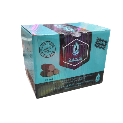 Fahmeh Hexagonal Shisha Charcoal (0.5 KG) - فحم فحمه السداسي - Shishabox