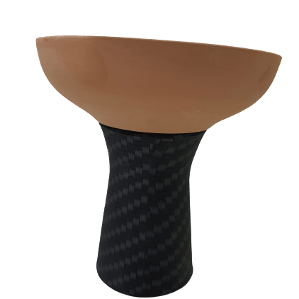 Funnel Tobacco Cup (Clay & Silicone) - راس ارجيلة نفق سيليكون + فخار - Shishabox