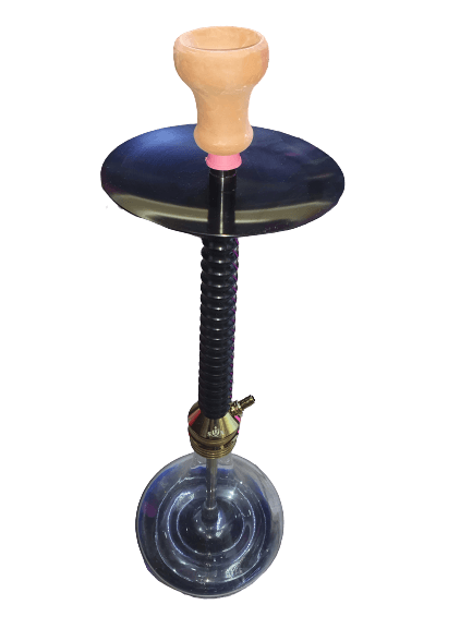 Sun Fountain German Shisha Black - أرجيلة سن ٨٠ تنفيسة أسود - Shishabox