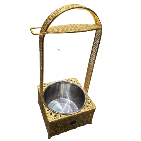 Charcoal Holder Gold - حماله فحم ذهبي - Shishabox