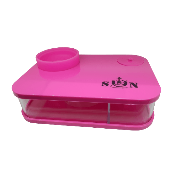 Office Rectangular Shisha (Pink) - أرجيلة مكتبية مستطيلة زهري - Shishabox