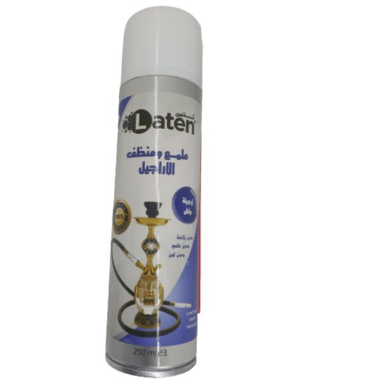 Laten Shisha Cleanser - بخاخ ملمّع و منظف اراجيل لتين - Shishabox