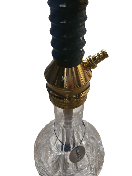 MO Shisha Fountain German Black - أرجيلة ألمانية ٨٠ تنفيسة لون أسود - Shishabox