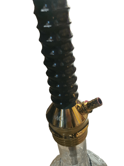 MO Shisha Fountain German Black - أرجيلة ألمانية ٨٠ تنفيسة لون أسود - Shishabox