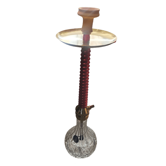 MO Shisha Fountain German Red - أرجيلة ألمانية ٨٠ تنفيسة لون احمر - Shishabox