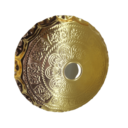 Sun Ashtray Large Gold -  صحن أرجيلة كبير ذهبي - Shishabox