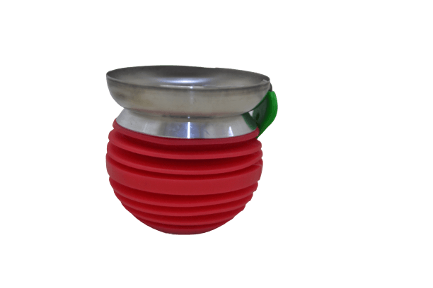 Tobacco Cup (Stainless + Silicone) Red - راس أرجيلة التفاحة ستانلس و سيليكون - Shishabox