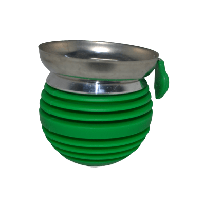 Tobacco Cup (Stainless + Silicone) Green - راس أرجيلة التفاحة ستانلس و سيليكون - Shishabox