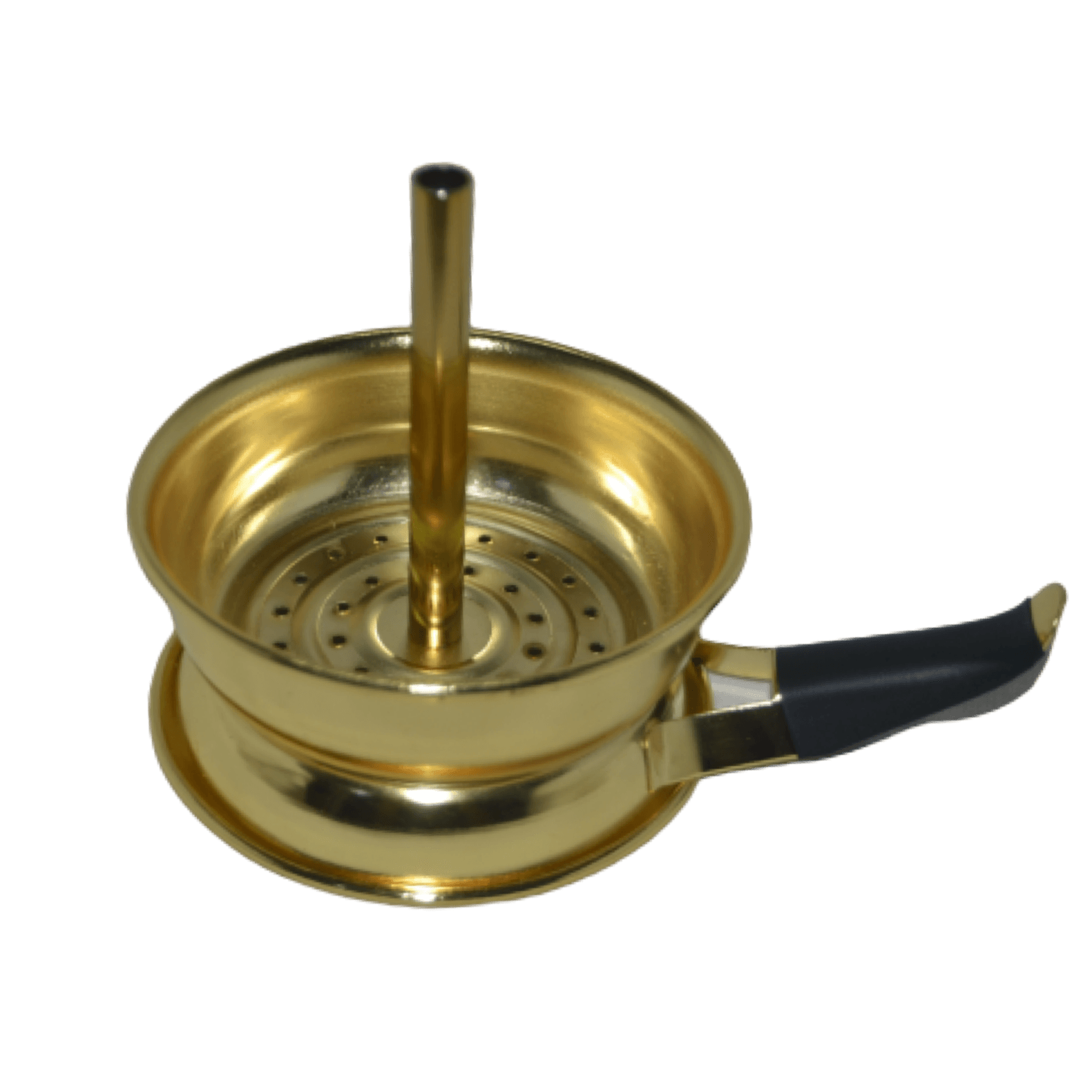 Tobacco Cup Chrome Cover Gold - غطاء راس أرجيله كروم للفحم - Shishabox