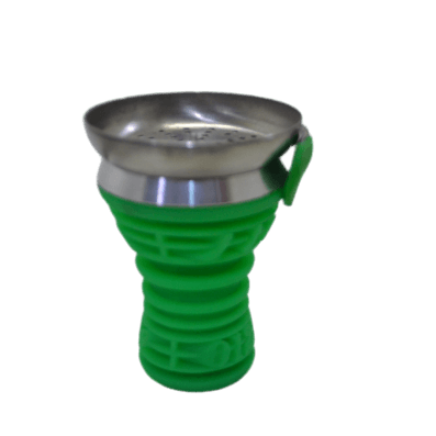 Tobacco Head  Stainless & Silicone (Music) Green - راس أرجيلة ميوزك ستانلس و سيليكون - Shishabox