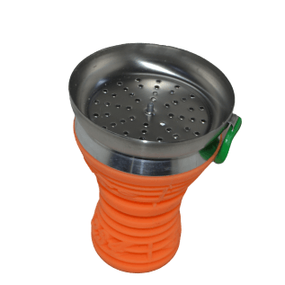 Tobacco Head  Stainless & Silicone (Music) Orange - راس أرجيلة ميوزك ستانلس و سيليكون - Shishabox