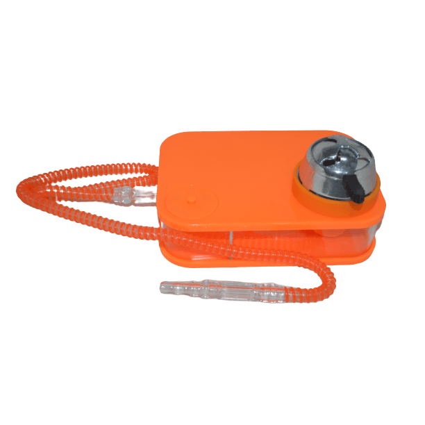 Office Rectangular Shisha (Orange) - أرجيلة مكتبية مستطيلة برتقالي - Shishabox