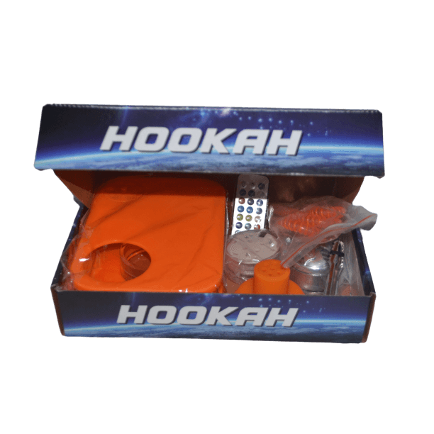 Office Rectangular Shisha (Orange) - أرجيلة مكتبية مستطيلة برتقالي - Shishabox