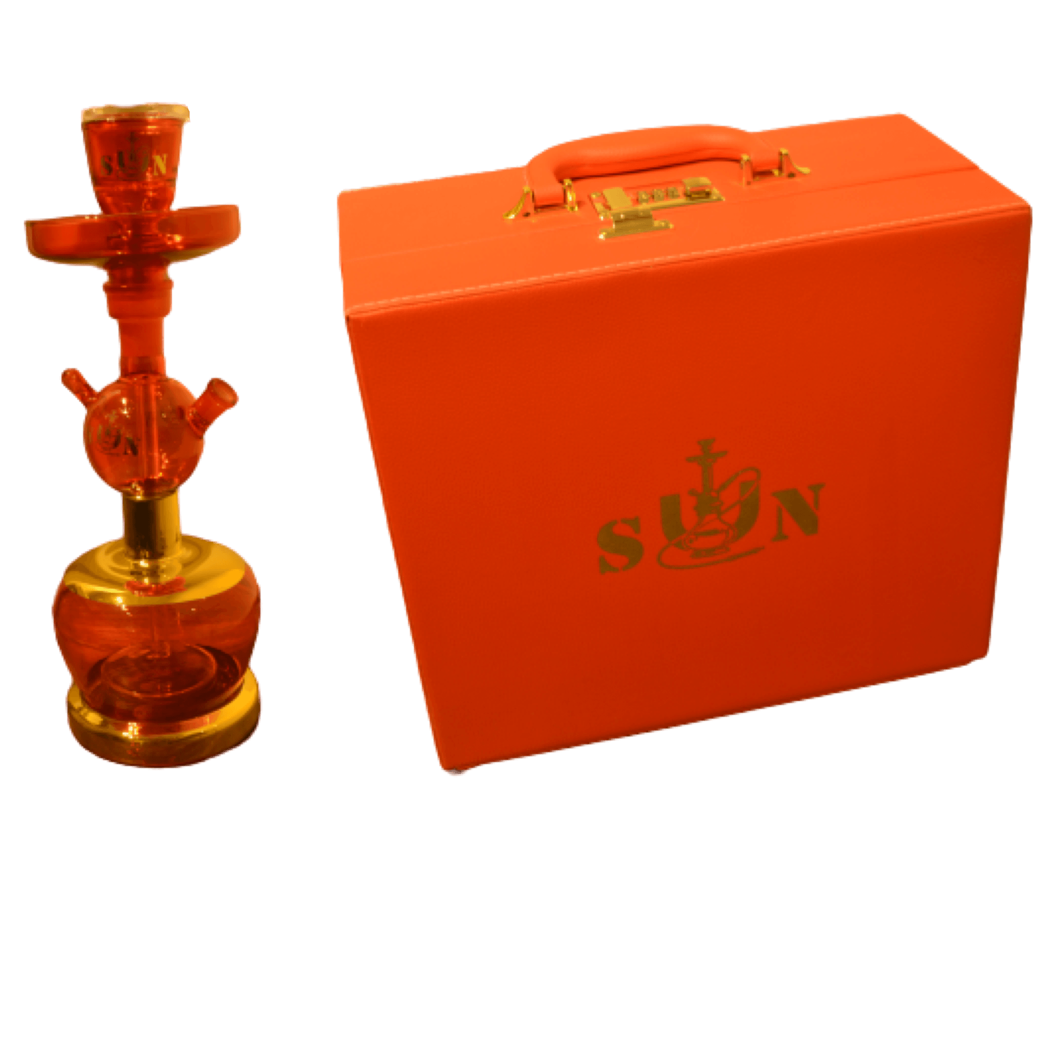 Sun glass shisha Red - أرجيلة سن الزجاجية أحمر - Shishabox