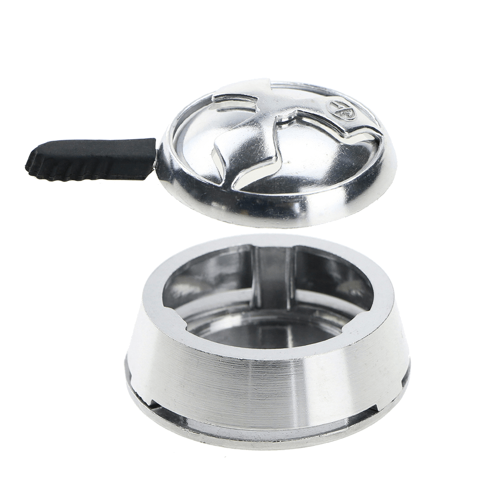 Heat Management Device (HMD) Silver - وعاء لتنظيم الحرارة مع غطاء - Shishabox