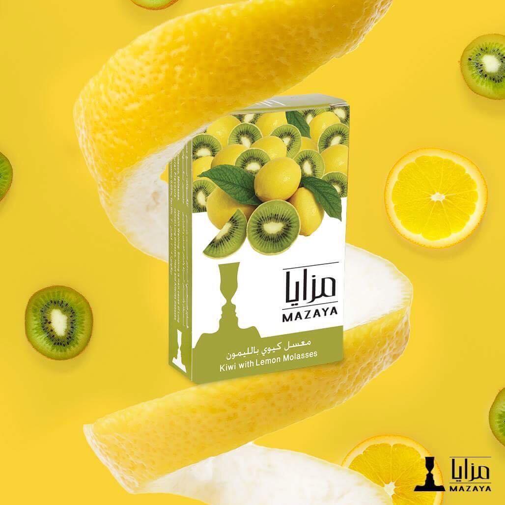 Mazaya Molasses Kiwi and Lemon - معسّل مزايا كيوي وليمون - Shishabox