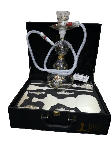 Mazaya glass shisha (Large) - أرجيلة مزايا الحجم الكبير - Shishabox