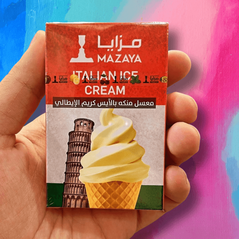 Mazaya Molasses ITALIAN ICE CREAM Blond - معسّل مزايا بوظة ايطالية أشقر - Shishabox