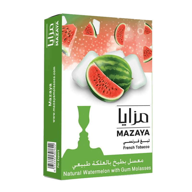 Mazaya Molasses Watermelon Gum - معسّل مزايا بطيخ وعلكة - Shishabox