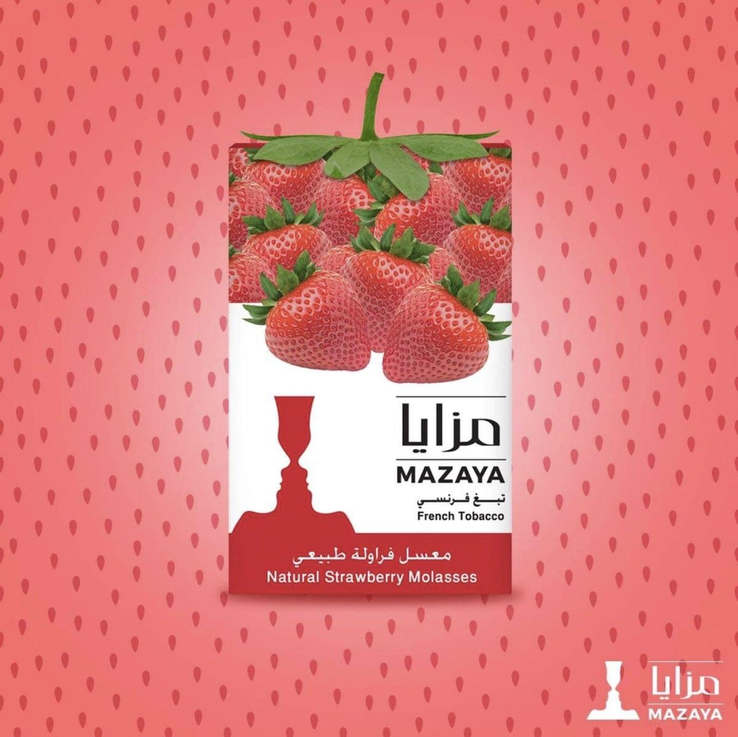 Mazaya Molasses Strawberry - معسّل مزايا فراولة - Shishabox