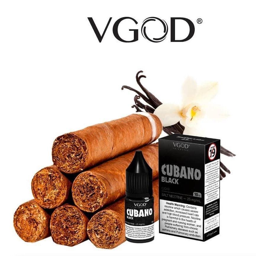 VGOD Cubano Black 10ml ELiquid | 25mg - Shishabox