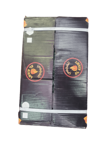 Al Ajamy Premium Charcoal (10 KG) - فحم العجمي اسطواني مخطّط - Shishabox