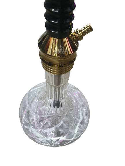 Sun Fountain German Shisha Black - أرجيلة سن ٨٠ تنفيسة أسود - Shishabox