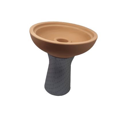 Funnel Tobacco Cup (Clay & Silicone) - راس ارجيلة نفق سيليكون + فخار - Shishabox